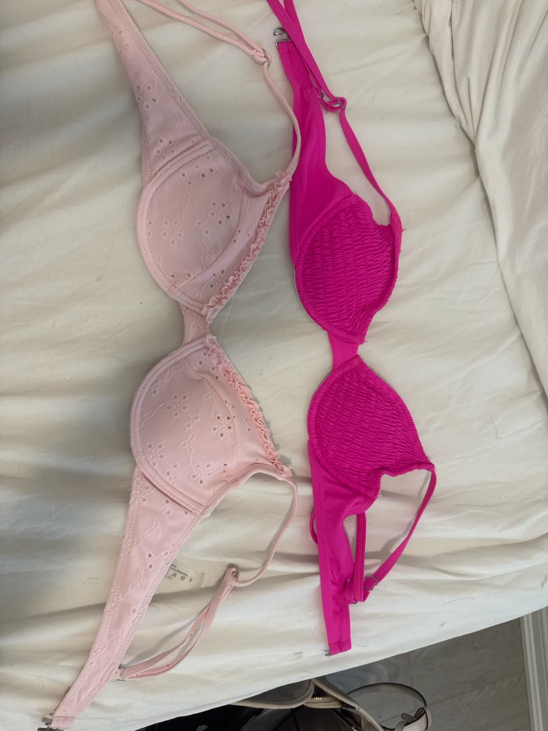 Pink & Hot Pink Bikini Tops