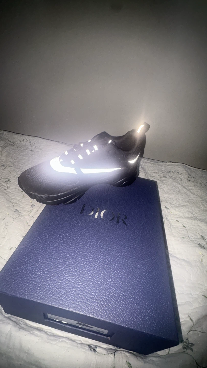 DIOR B22 Sneakers Black Leather - photo 2