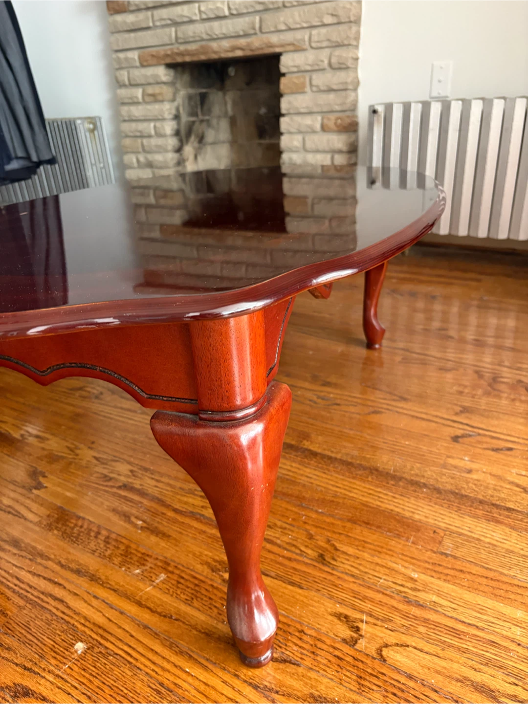 Wooden Oval Coffee Table - photo 2