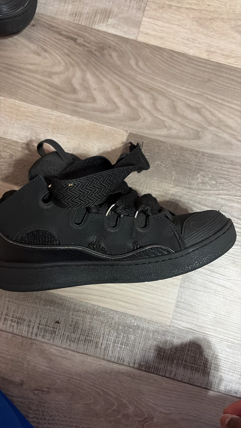 Lanvin Black Curb Sneakers - photo 3