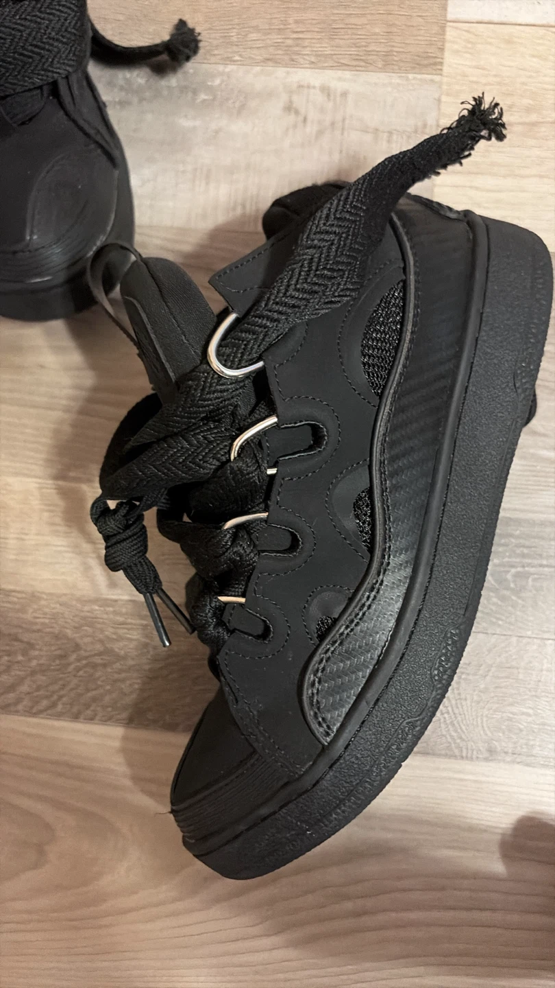 Lanvin Black Curb Sneakers - photo 4
