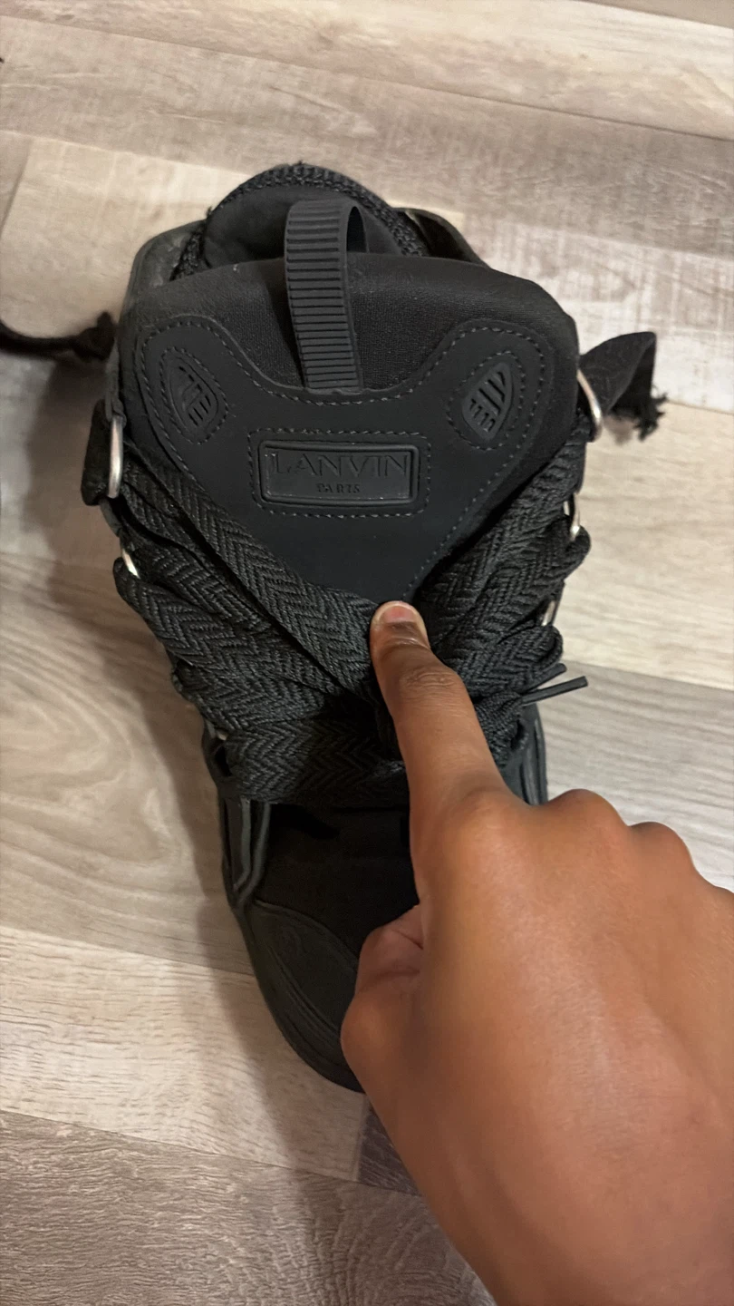 Lanvin Black Curb Sneakers - photo 5