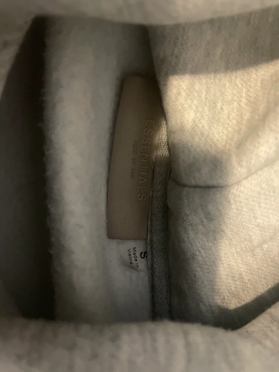 ESSENTIALS Fear of God Hoodie - Grey - Size S - photo 2