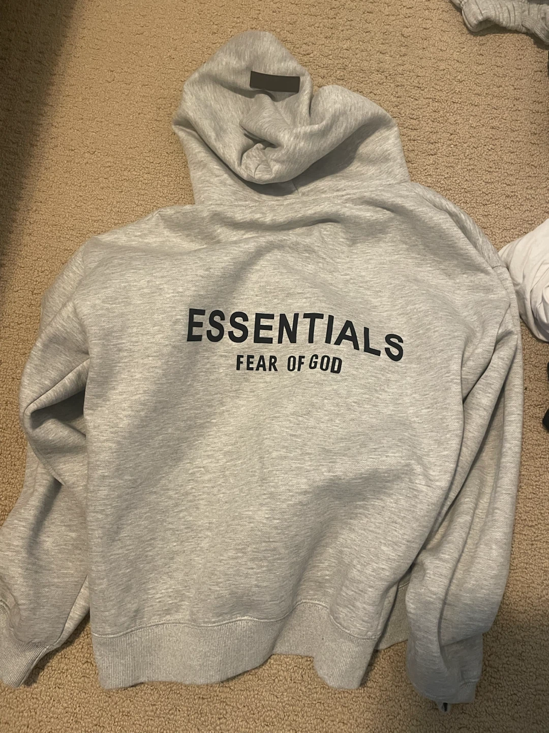 ESSENTIALS Fear of God Hoodie - Grey - Size S - photo 3
