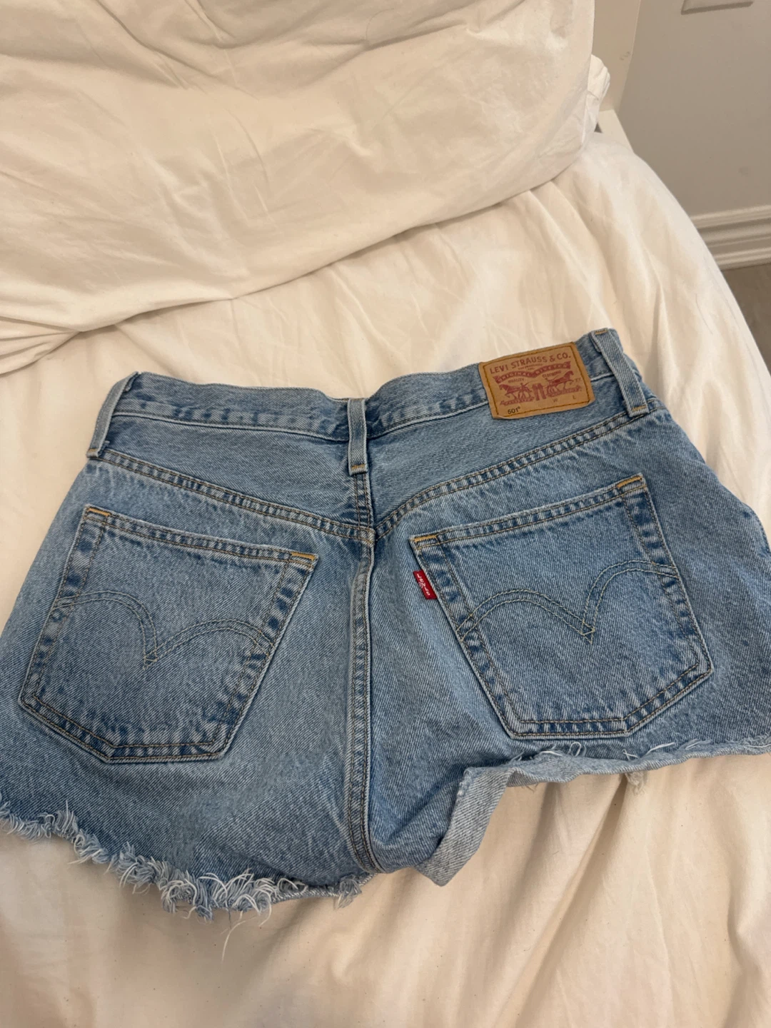 Levi's 501 Distressed Denim Shorts - photo 2