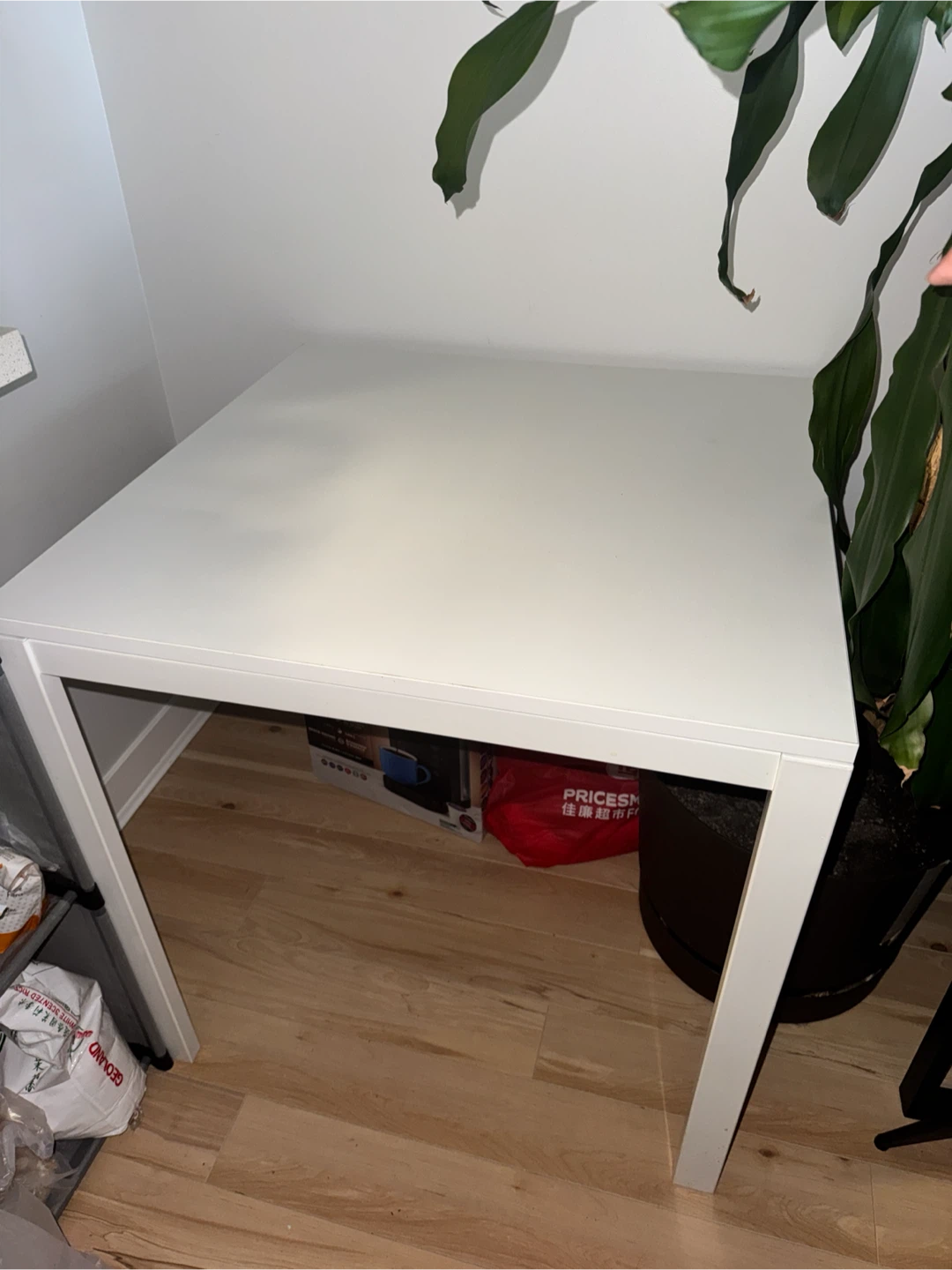 IKEA White Square Compact Dining Table - photo 4
