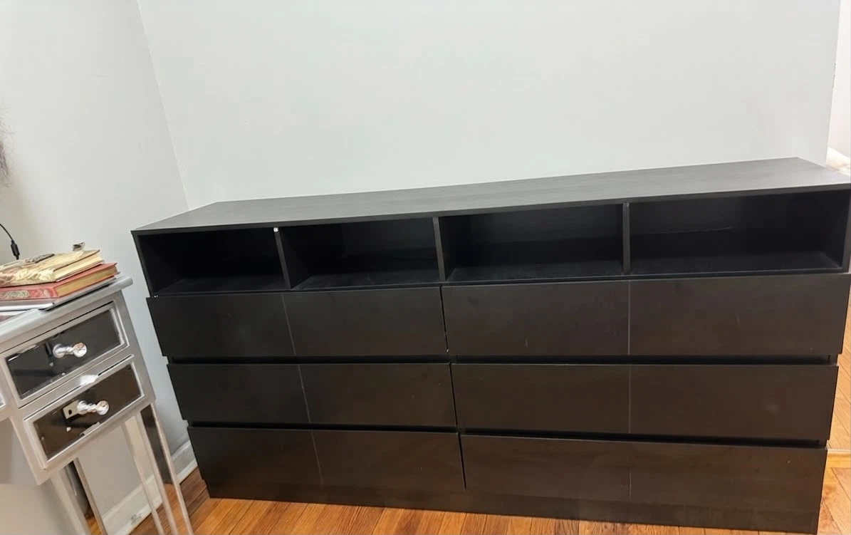 Black Dresser with LED Lights