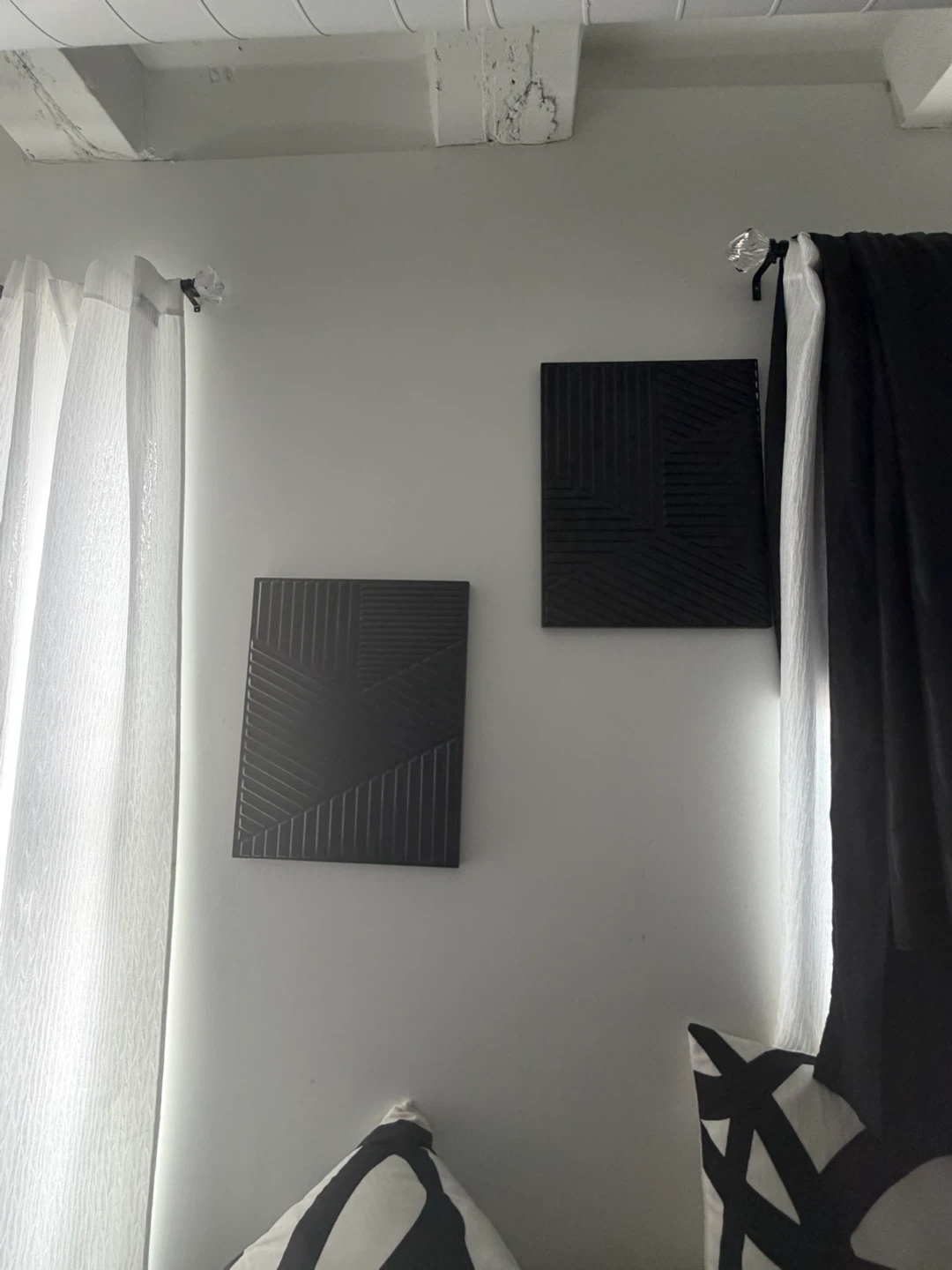 Black Geometric Wall Art Set