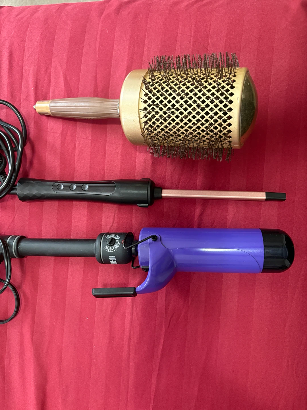 Hot Tools Curling Iron & Round Brush Set