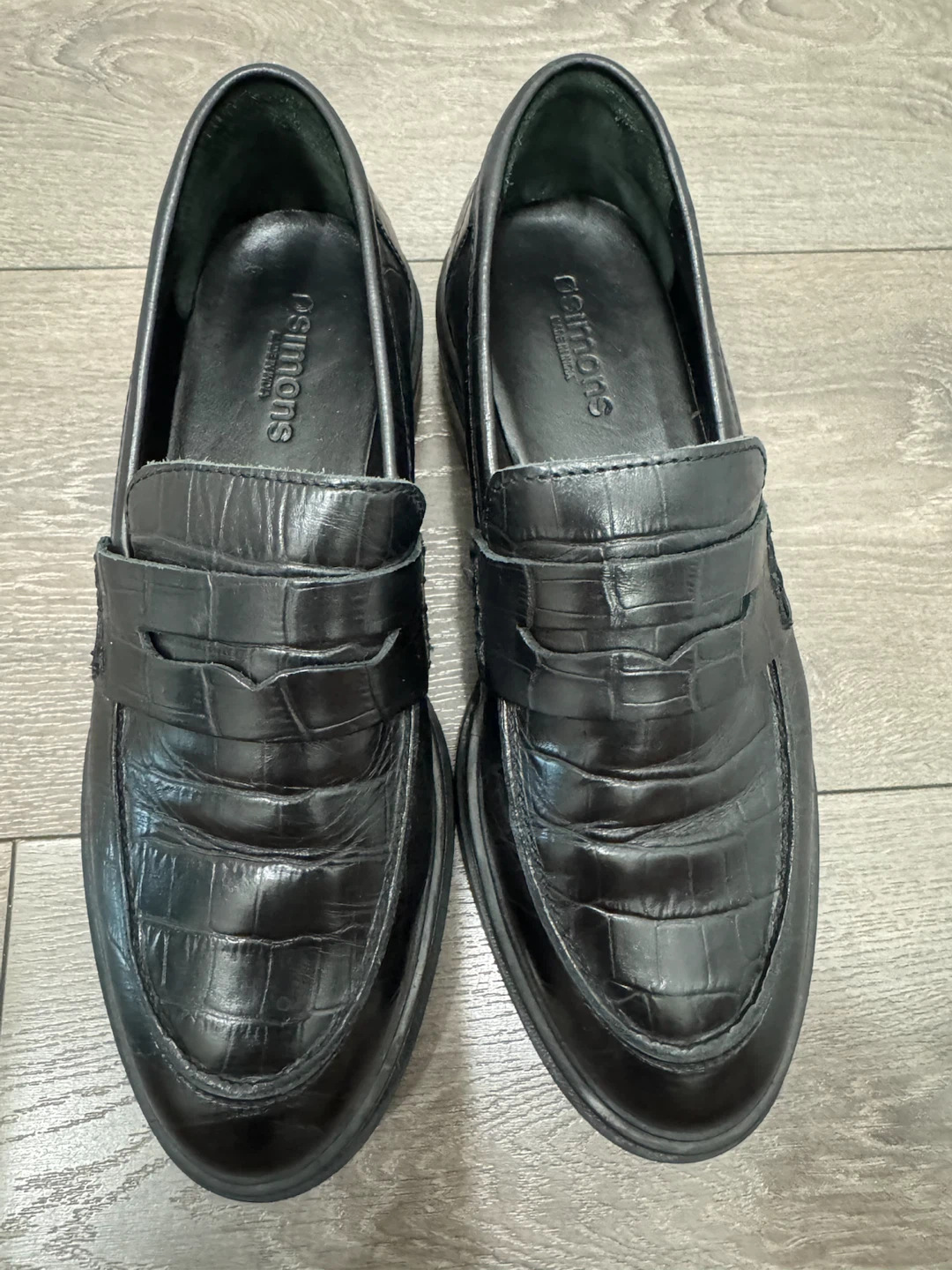 Simons Black Chunky Loafers
