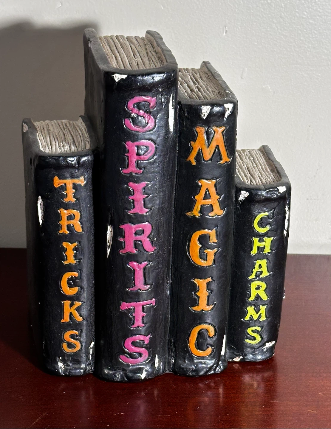 Halloween Decor - Spooky Books - Ceramic