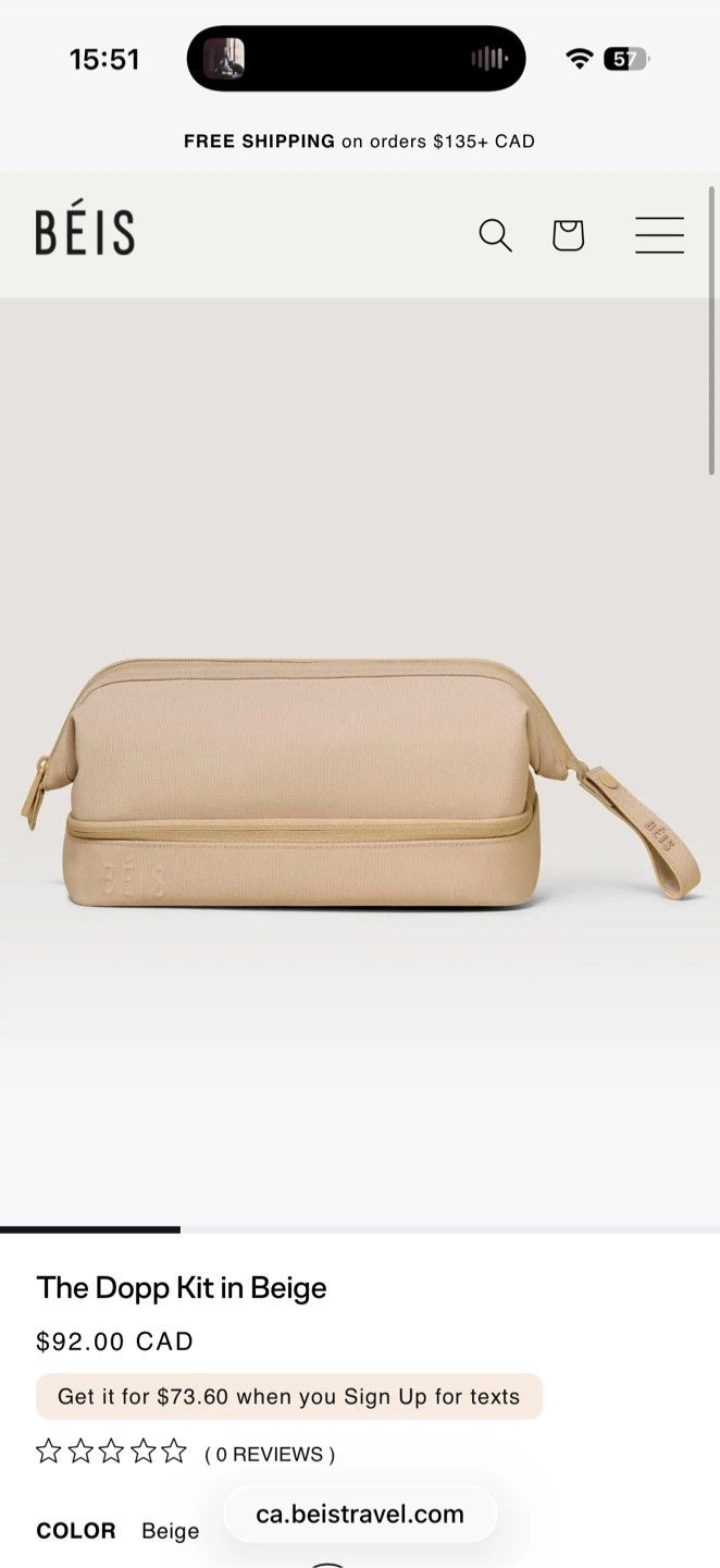 BÉIS Dopp Kit Toiletry Bag - photo 5