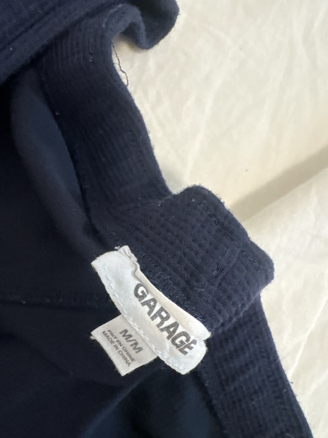 Garage Women's Navy Blue Waffle Knit Shorts M/M - photo 3