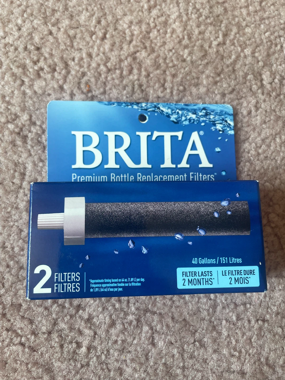 Brita Premium Bottle Replacement Filters (2 Filters)