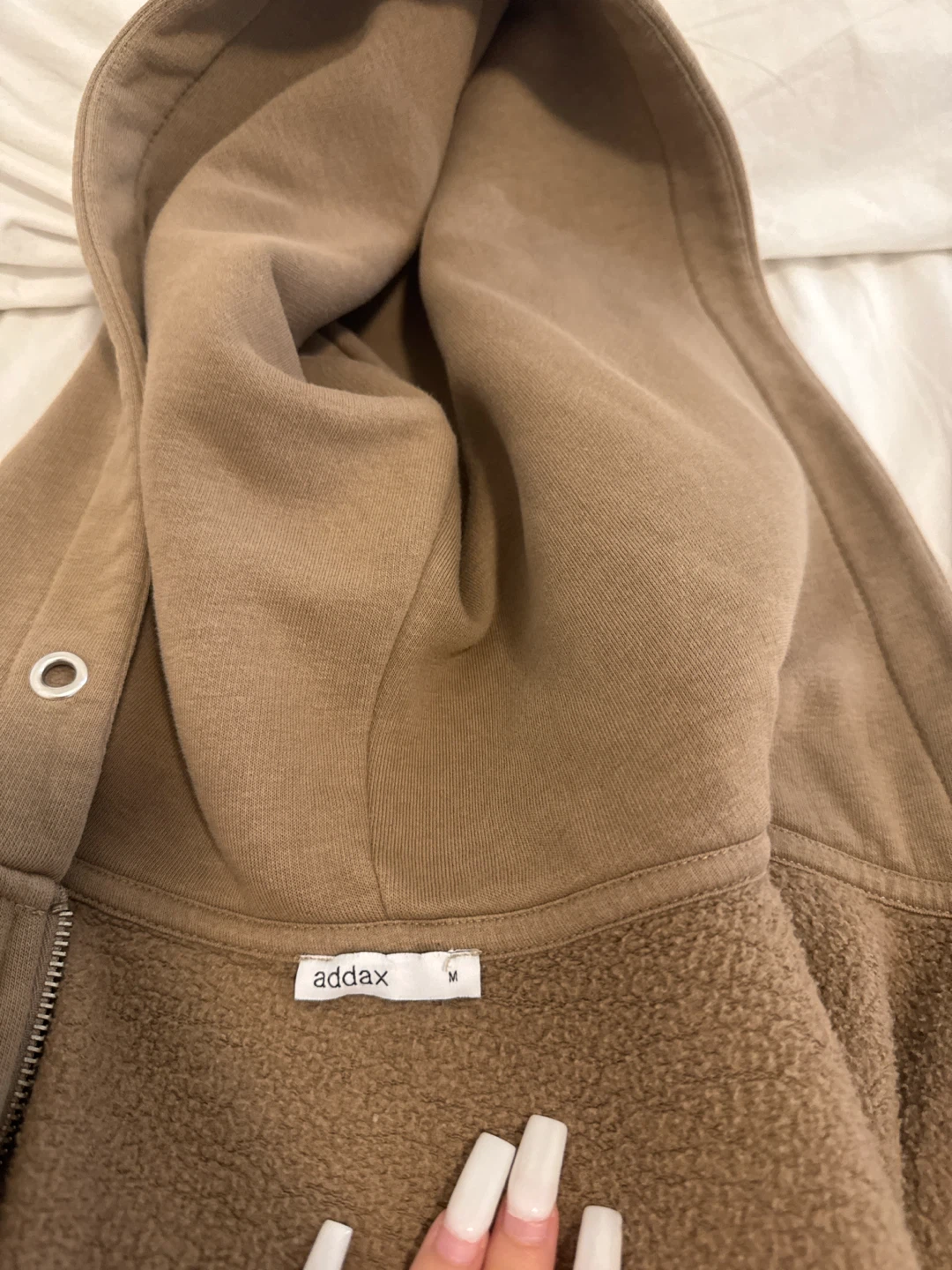 Addax Zip-Up Hoodie - Brown - Size M - photo 3