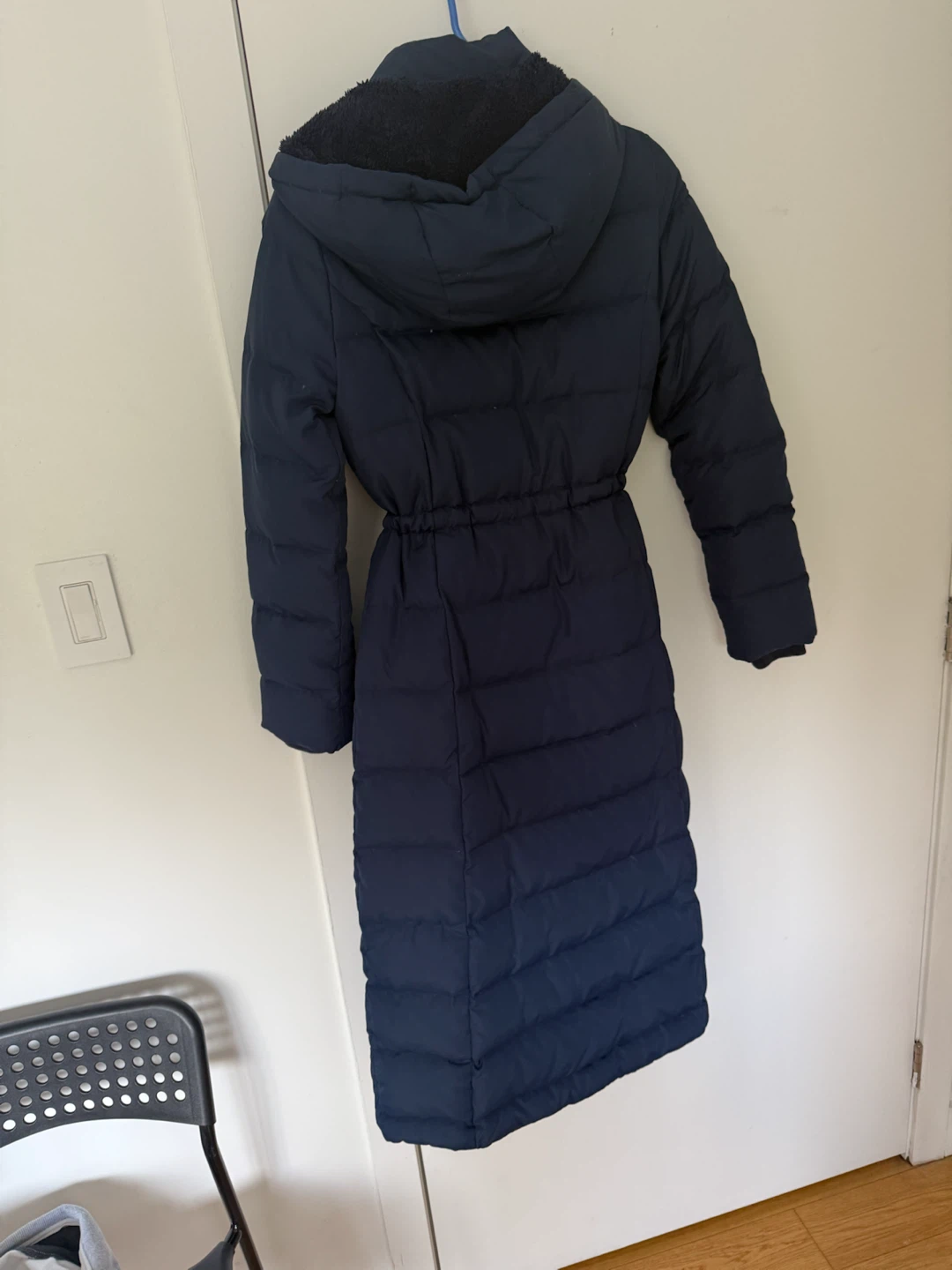 Navy Blue Down-Filled Puffer Coat - photo 2