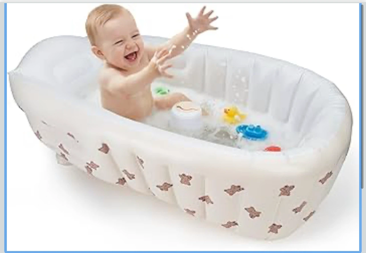Inflatable Baby Bathtub, Portable Baby Tub