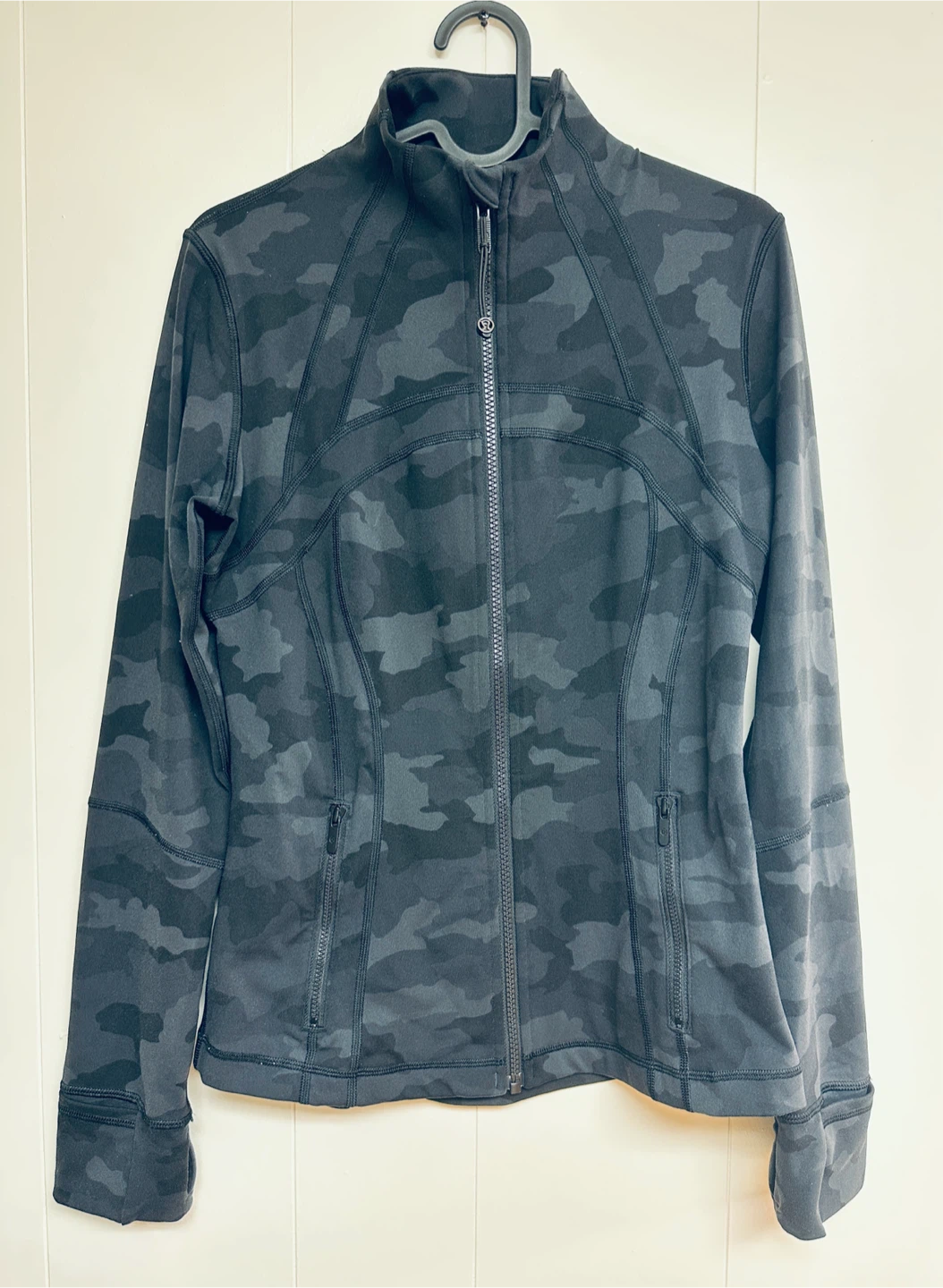 Lululemon Heritage 365 Camo Define Jacket Deep Coal Multi Grey