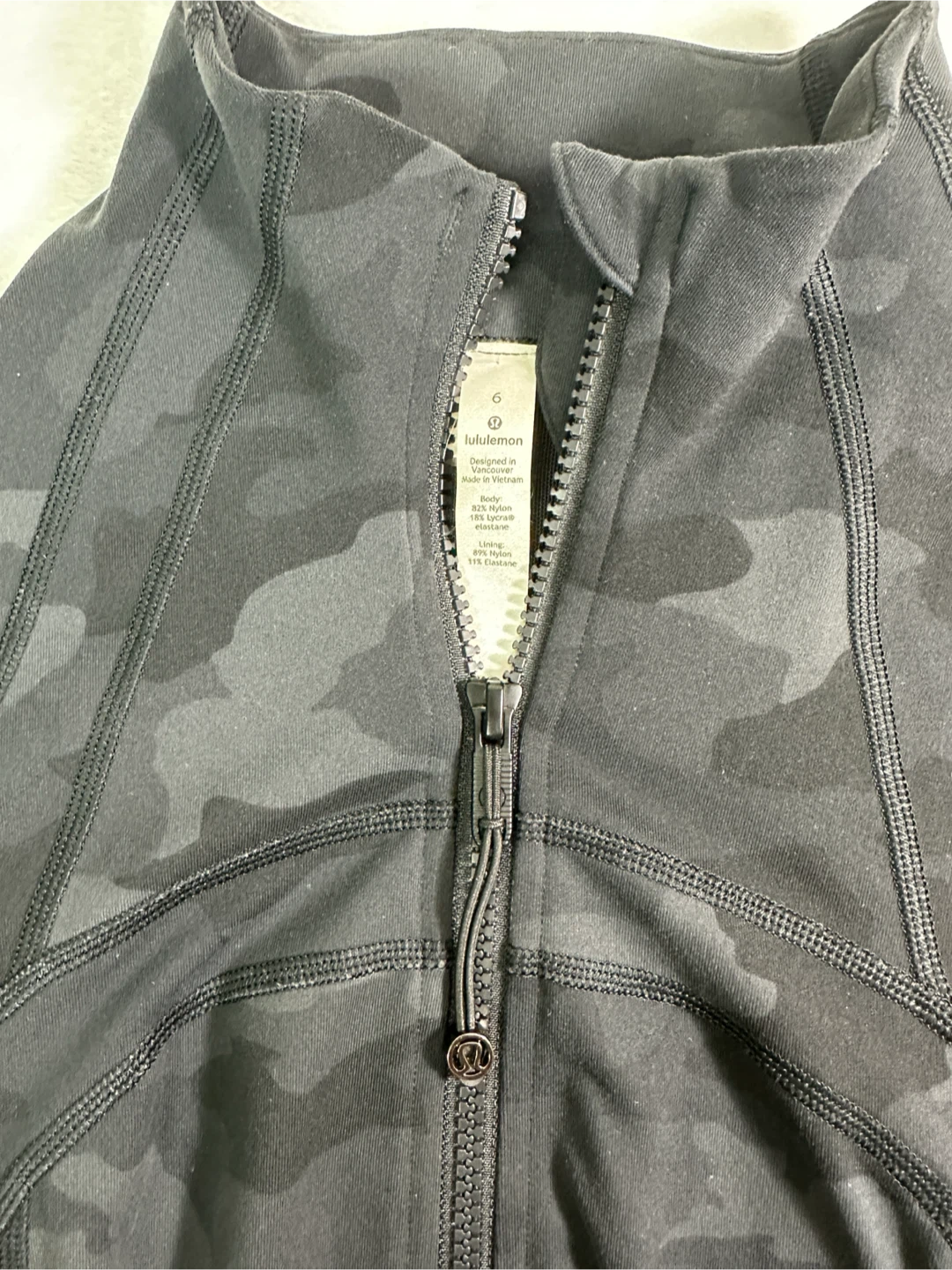 Lululemon Heritage 365 Camo Define Jacket Deep Coal Multi Grey - photo 3