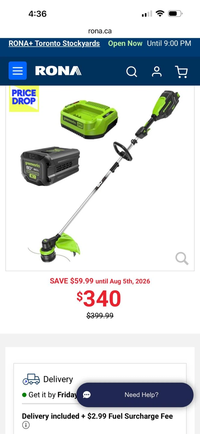 Greenworks Pro 80V String Trimmer - photo 3