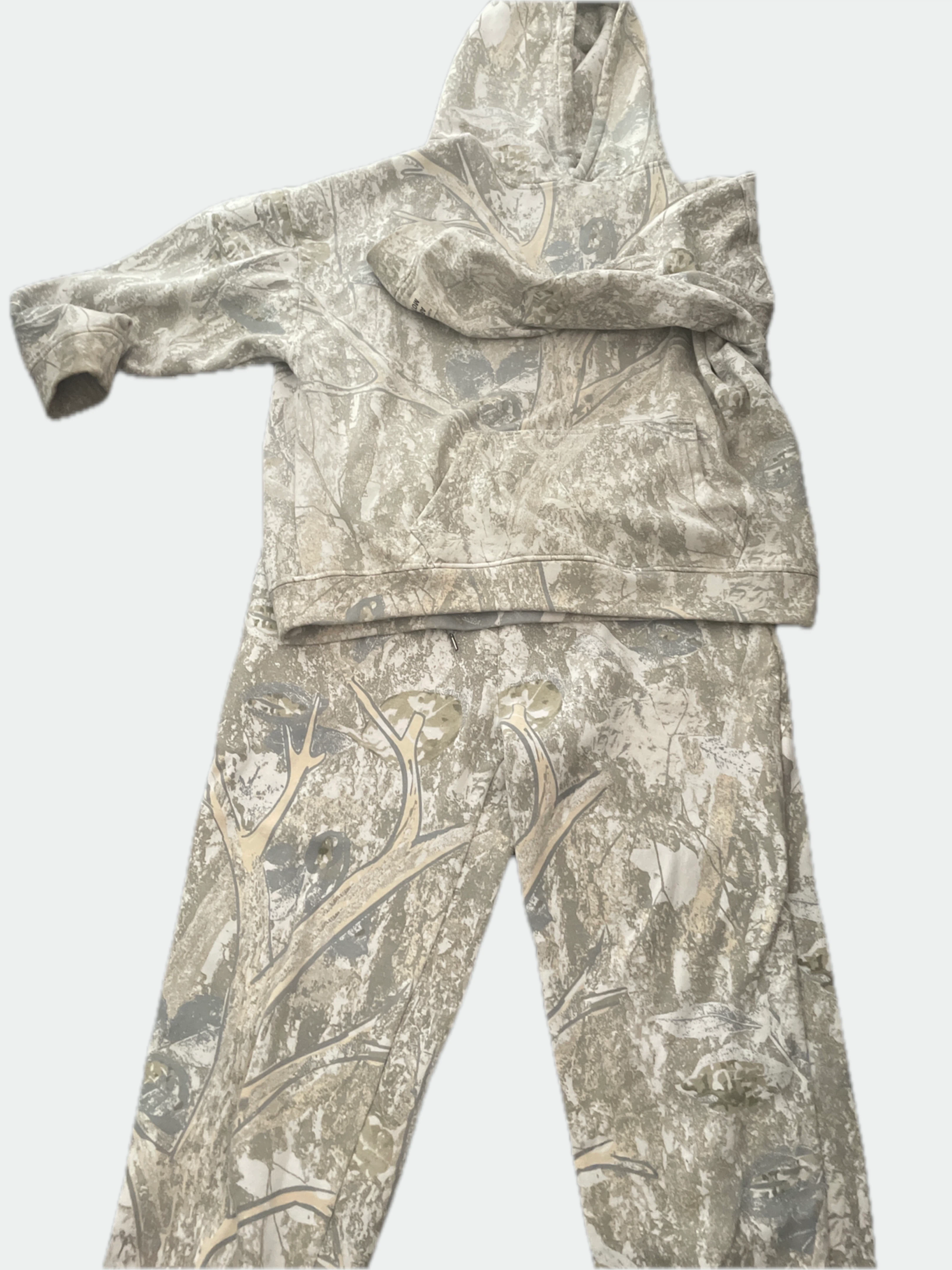 Camouflage Hoodie and Pants Set