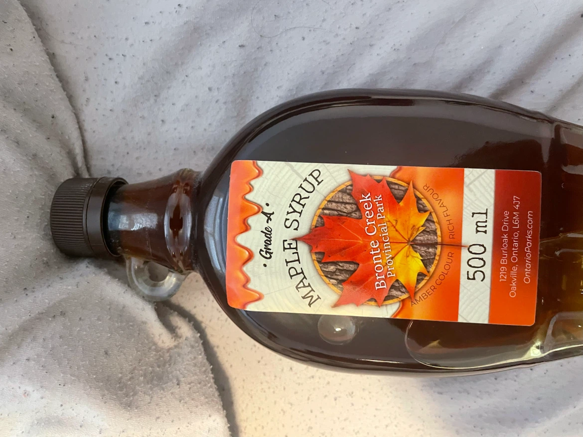 Bronte Creek Provincial Park Grade A Maple Syrup 500 ml