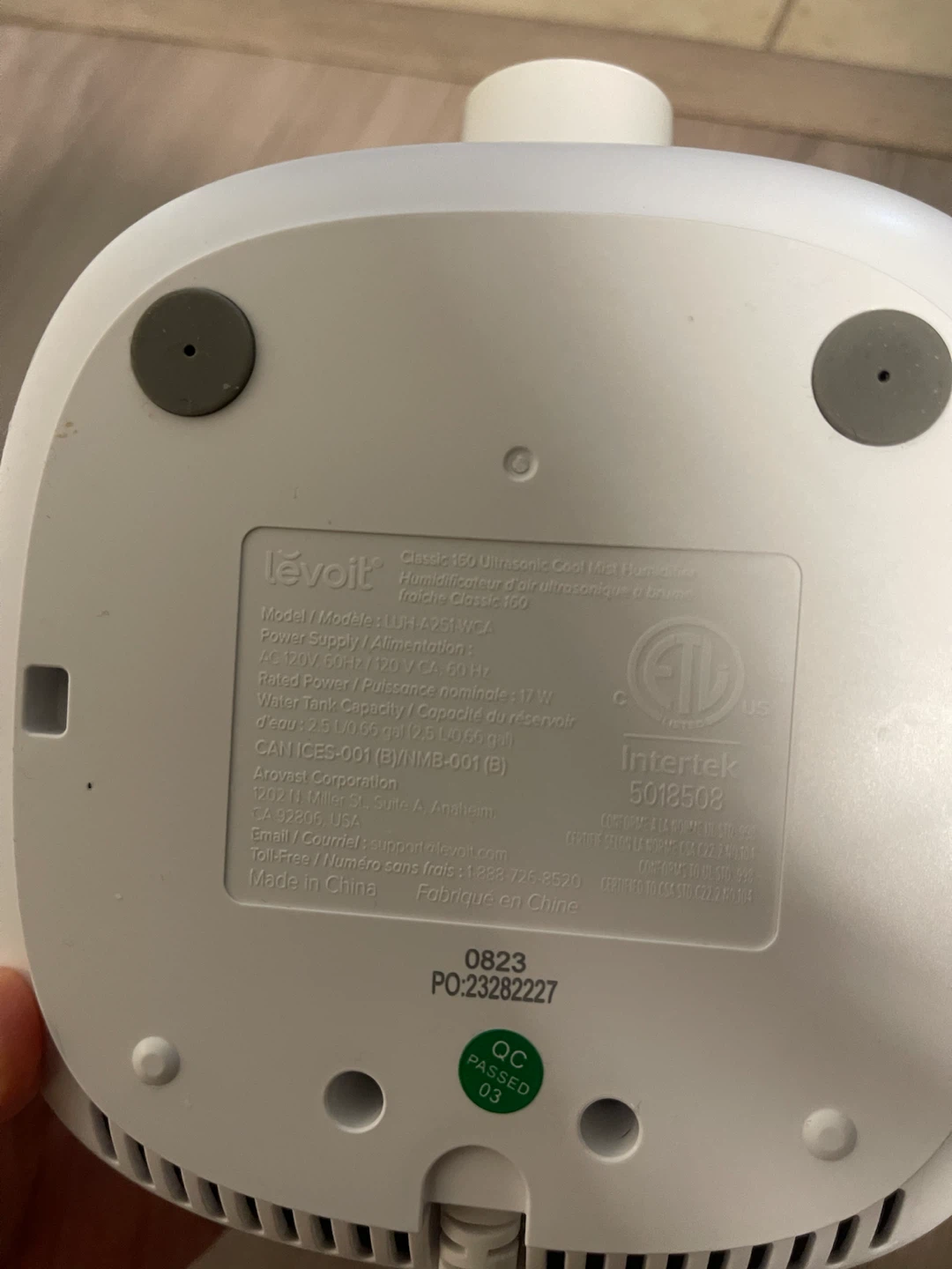 Levoit Classic 450 Ultrasonic Cool Mist Humidifier - photo 2