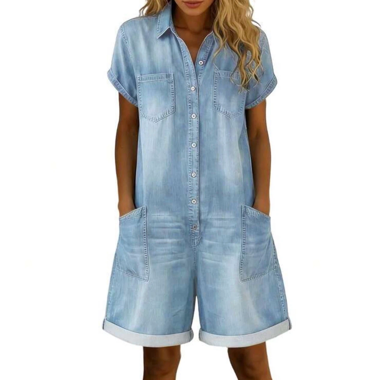 Denim Romper Size S