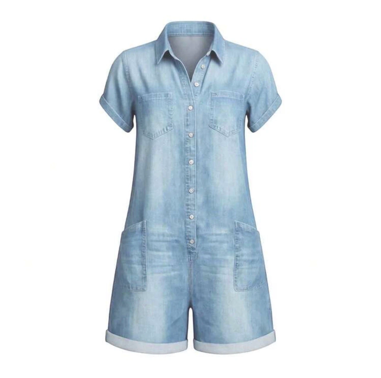 Denim Romper Size S - photo 2