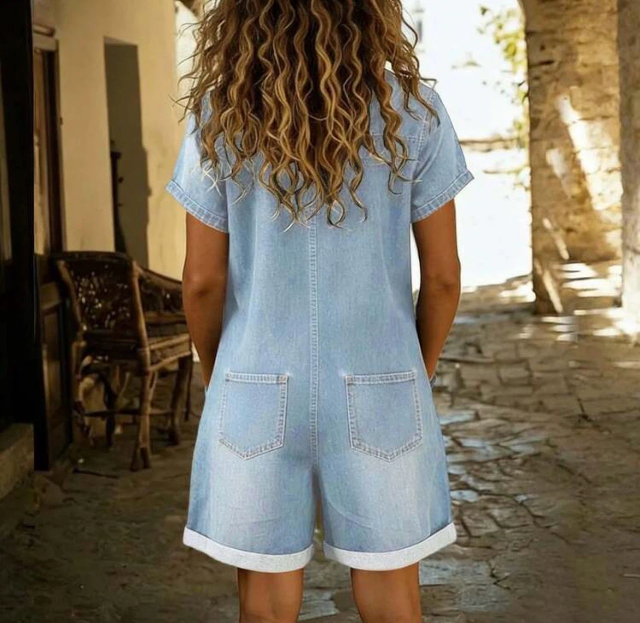 Denim Romper Size S - photo 3
