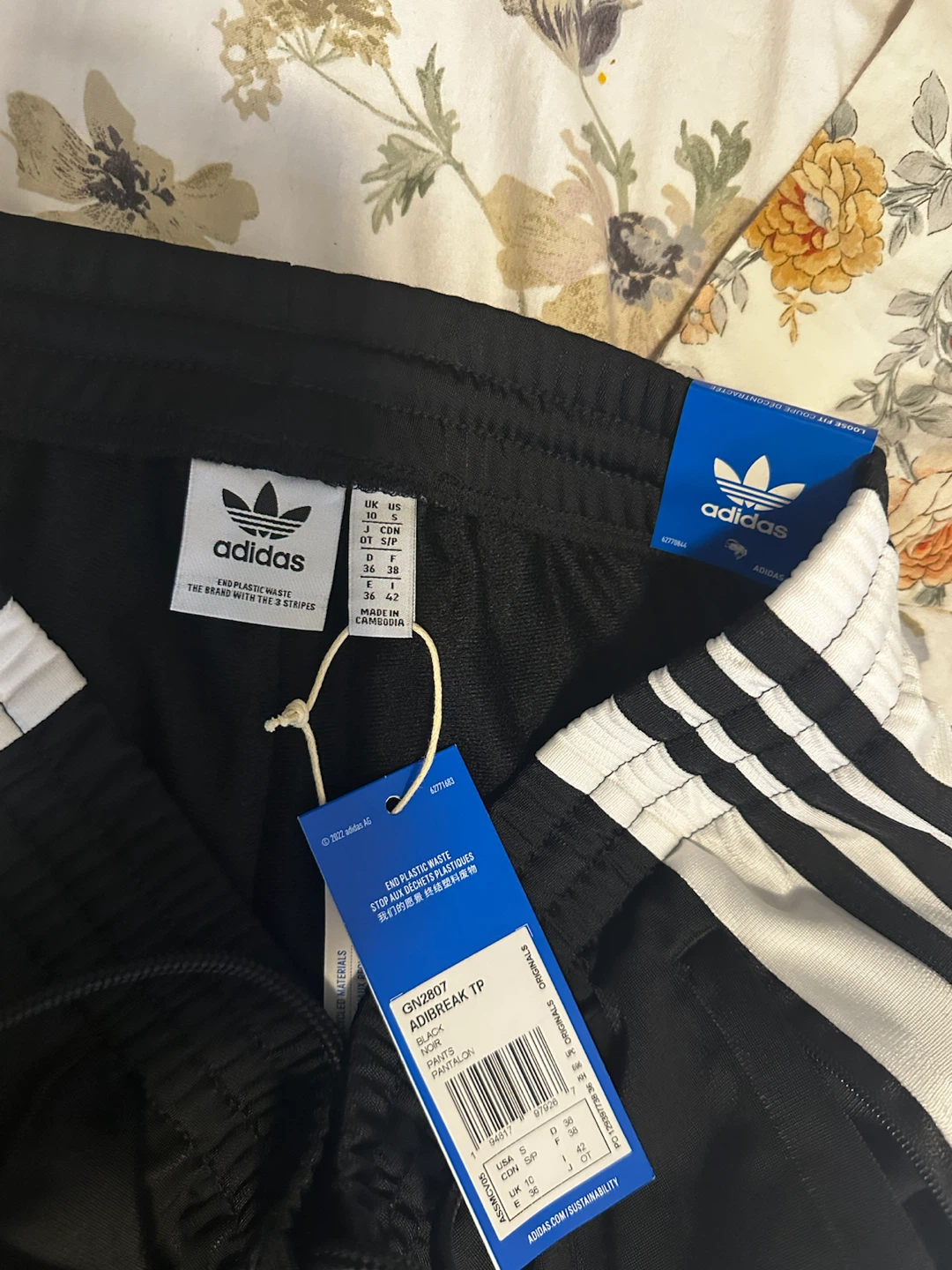 Adidas Originals Adibreak Track Pants - Black / White (Size S) - photo 4