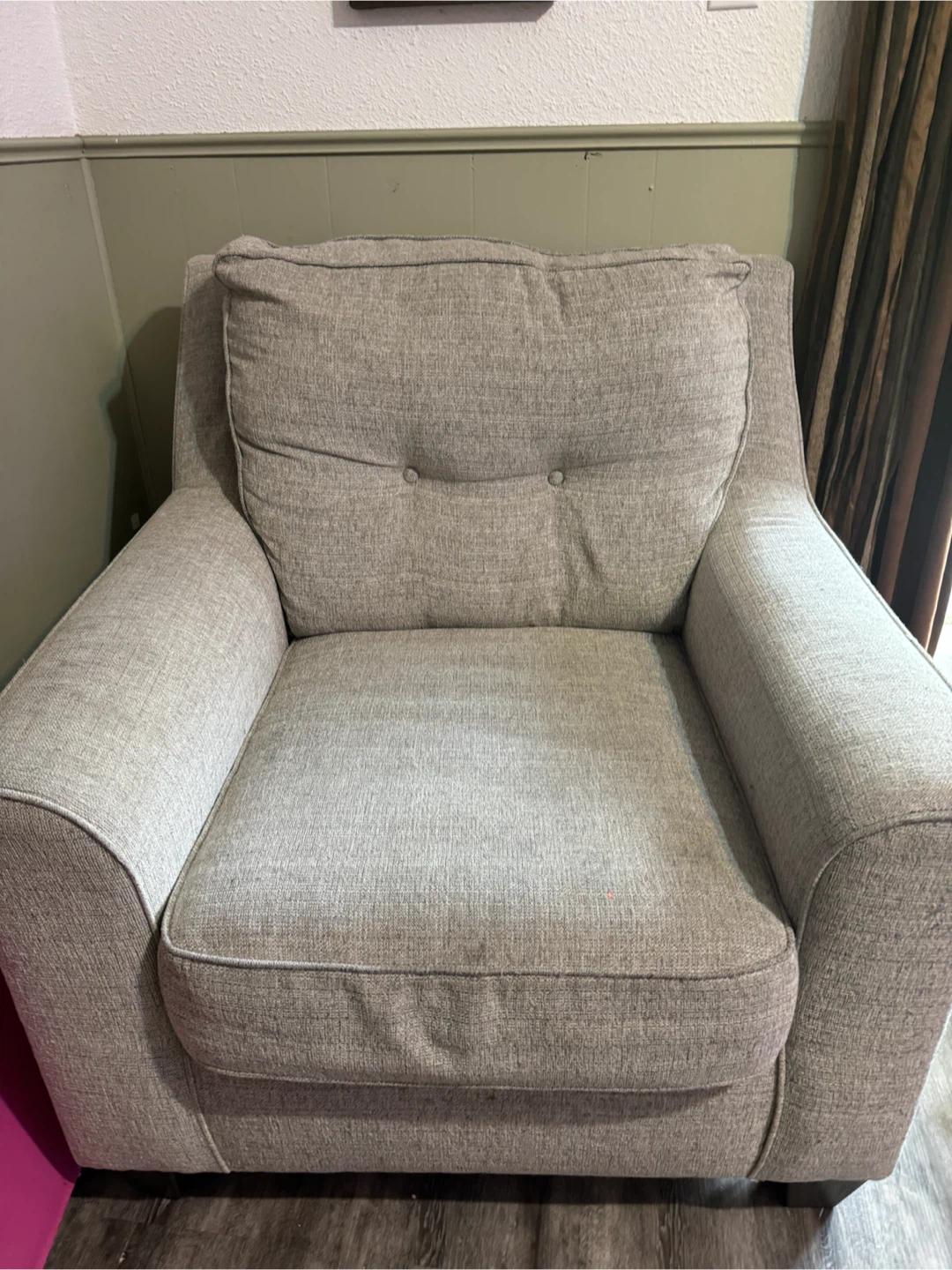 Light Grey Accent Chair - photo 2