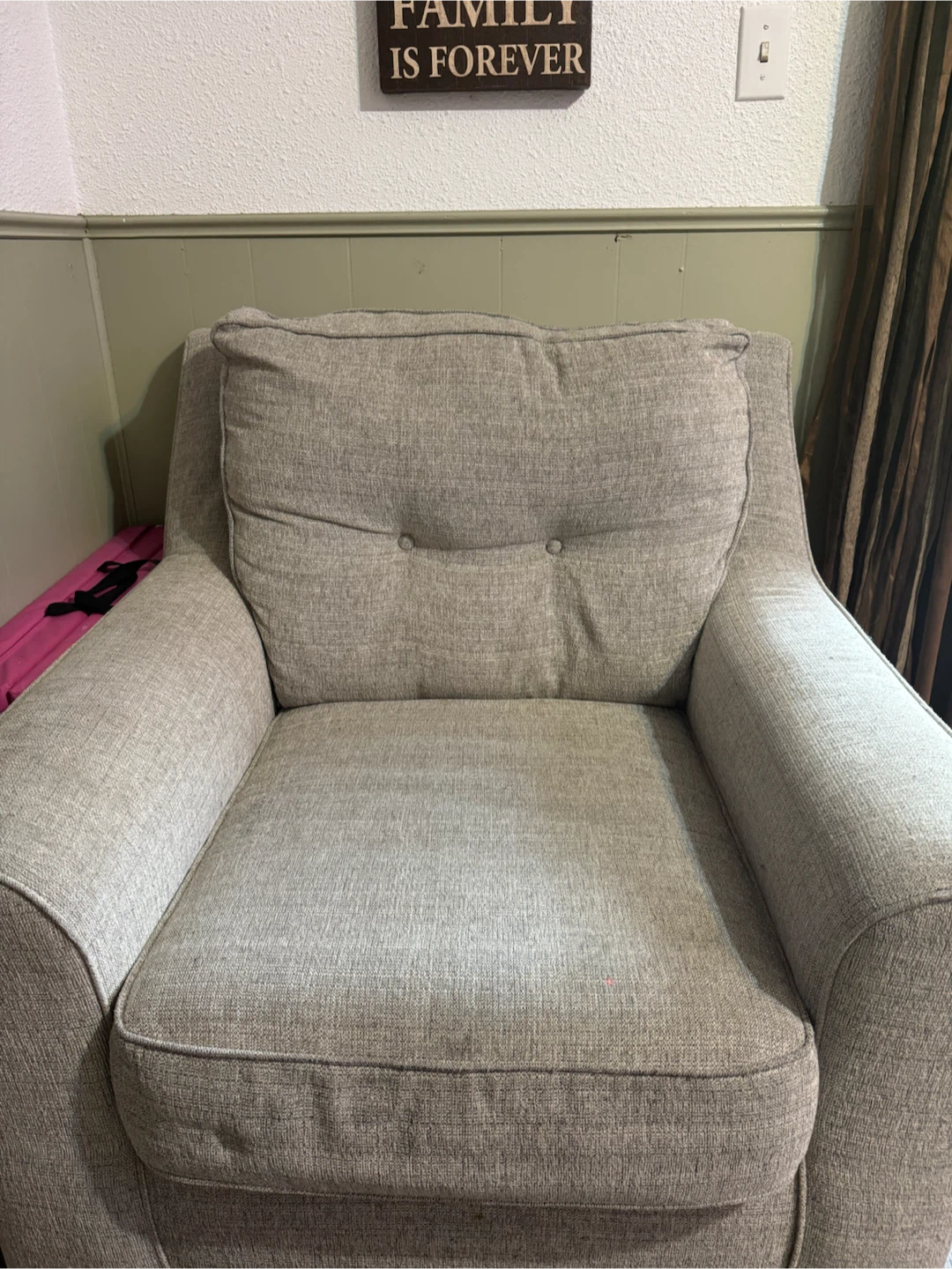 Light Grey Accent Chair - photo 3