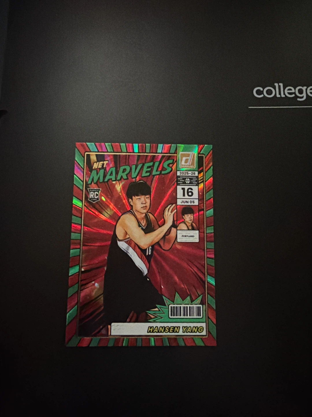 2025-26 Panini Donruss Basketball Card - Hansen Yang #16