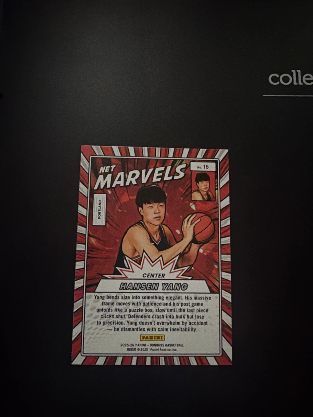 2025-26 Panini Donruss Basketball Card - Hansen Yang #16 - photo 2