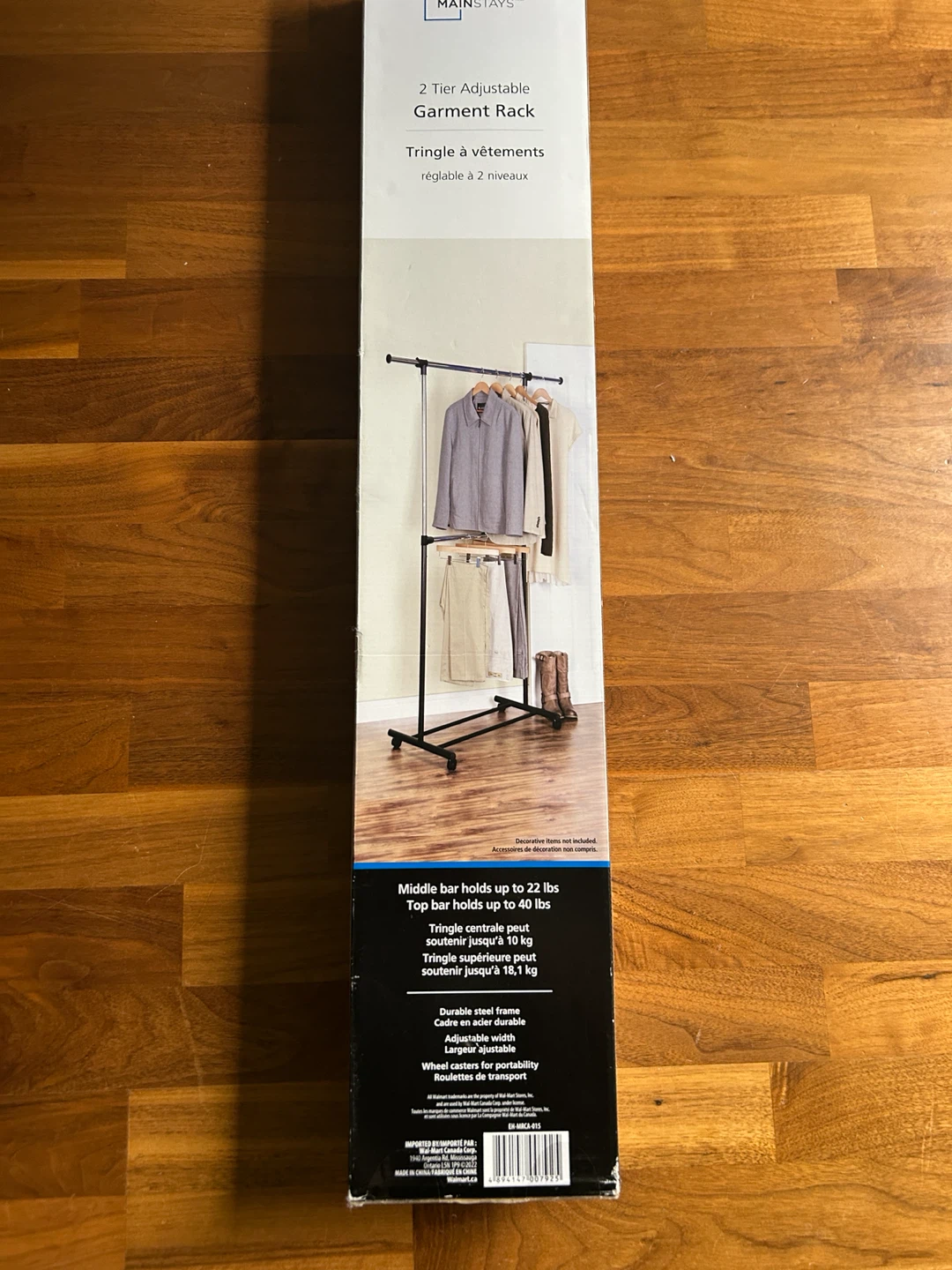 Mainstays 2 Tier Adjustable Garment Rack