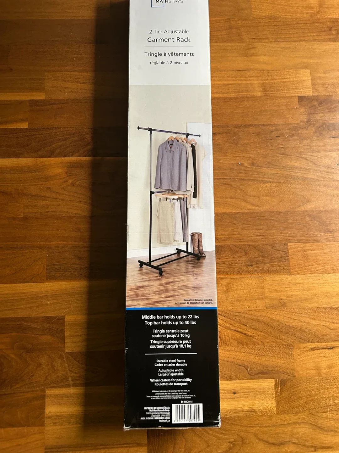 Mainstays 2 Tier Adjustable Garment Rack