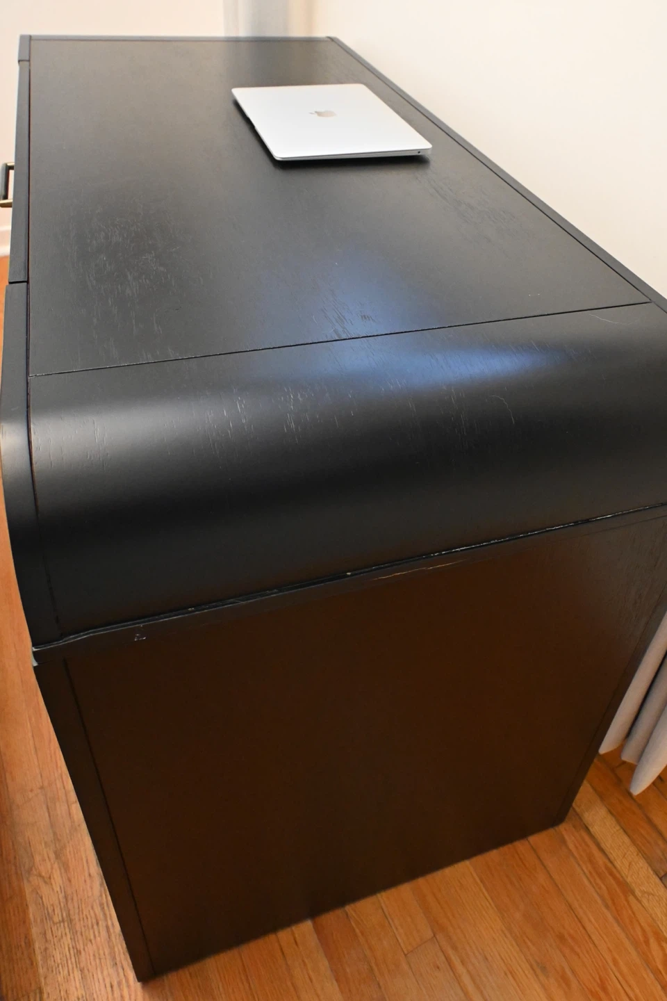 Black Modern Desk with Drawer - photo 3
