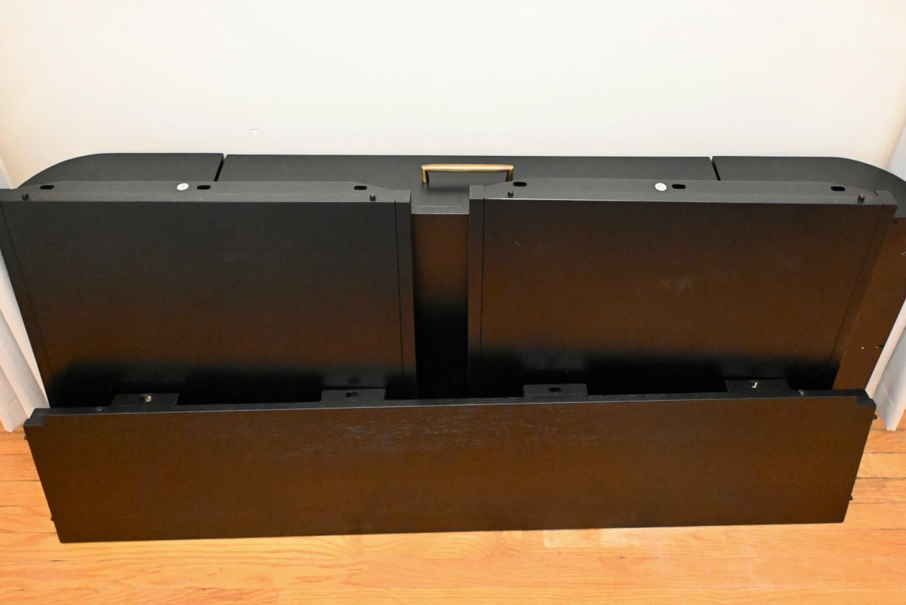 Black Modern Desk with Drawer - photo 4