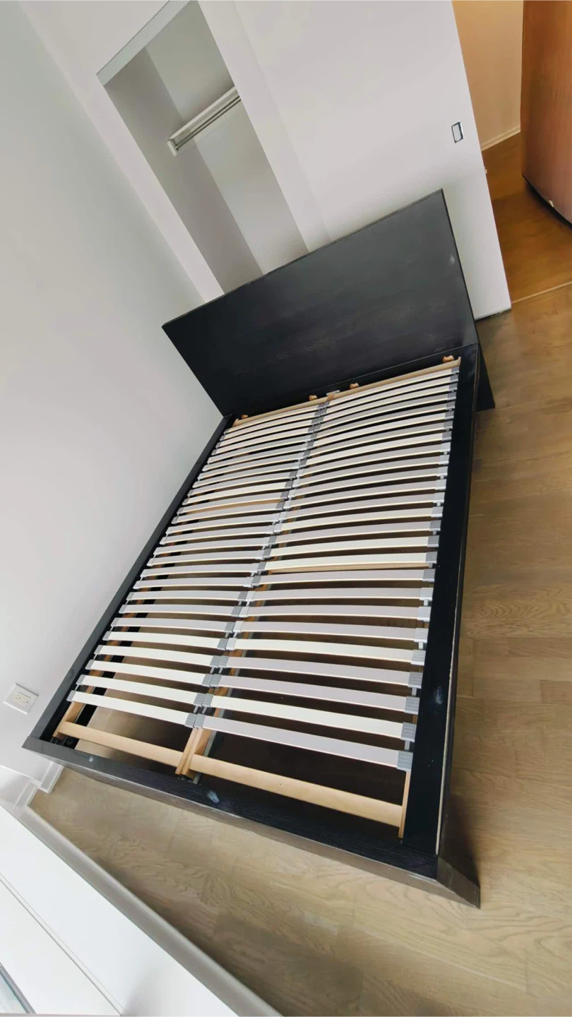Ikea full- Black Modern Platform Bed Frame