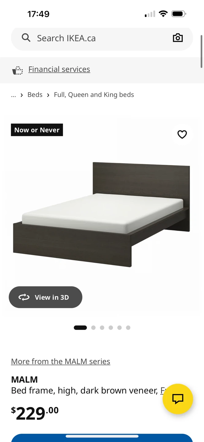 Ikea full- Black Modern Platform Bed Frame - photo 2