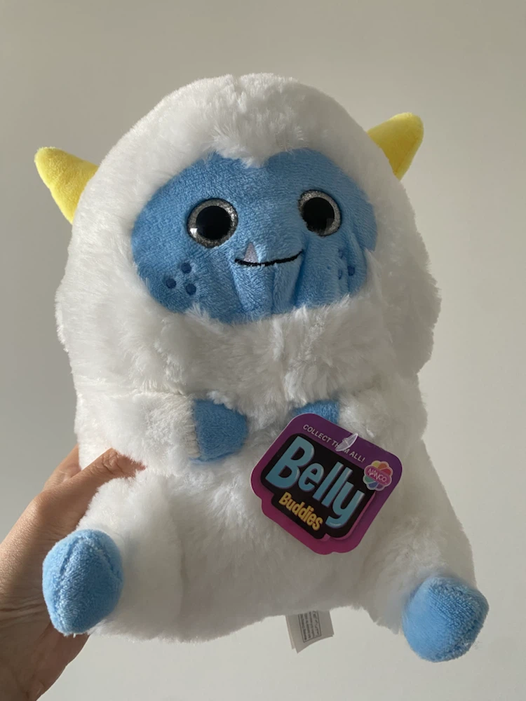 Belly buddies stuffed toy plush white new