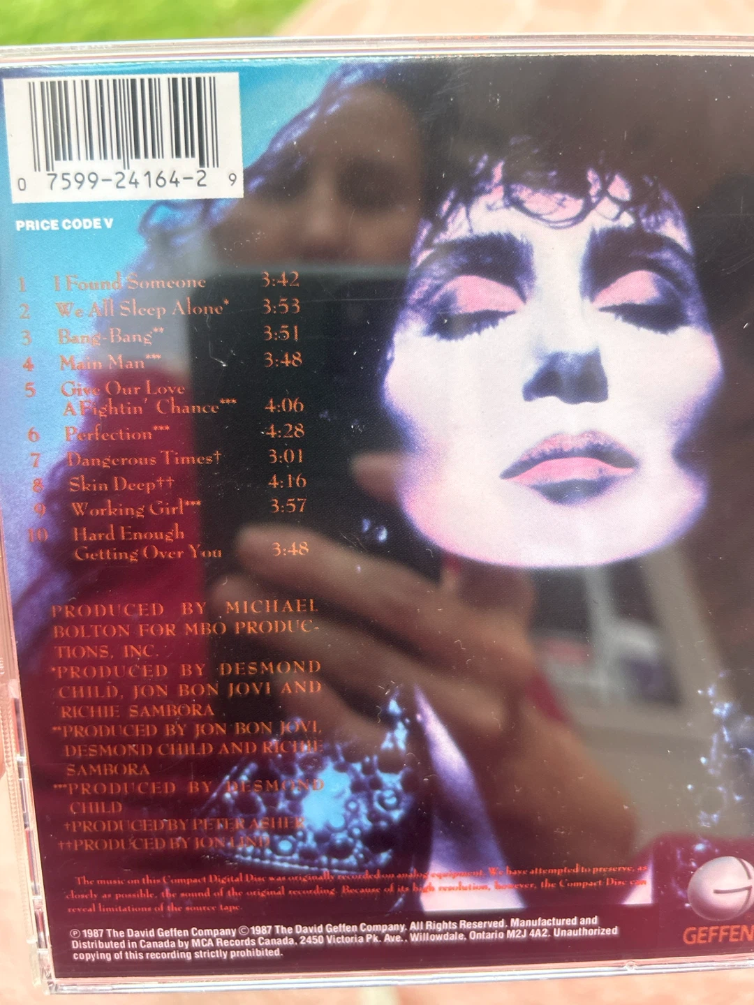Cher "Cher" CD 1987 Geffen Records - photo 2