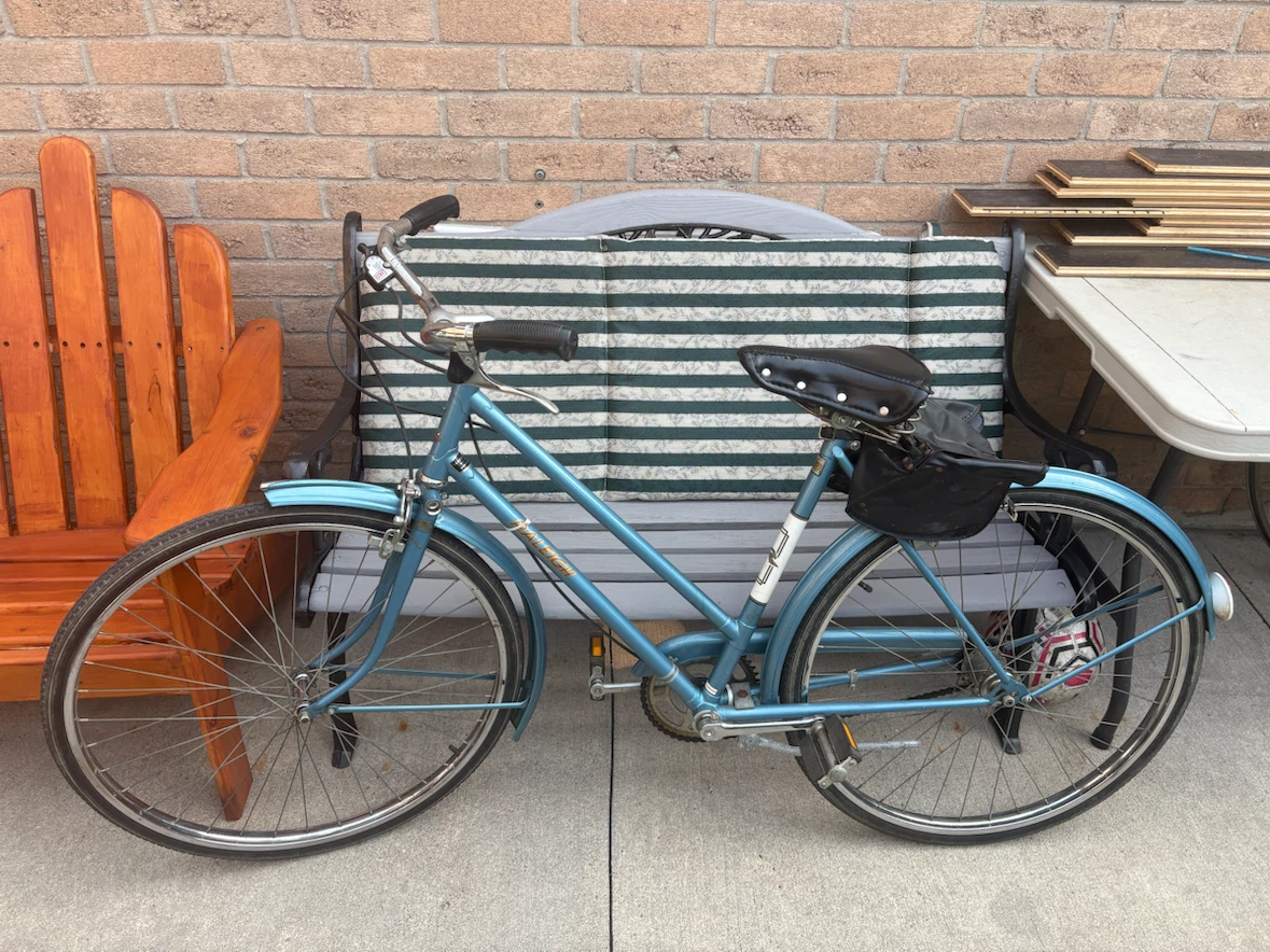 Blue Ladies Cruiser Bicycle