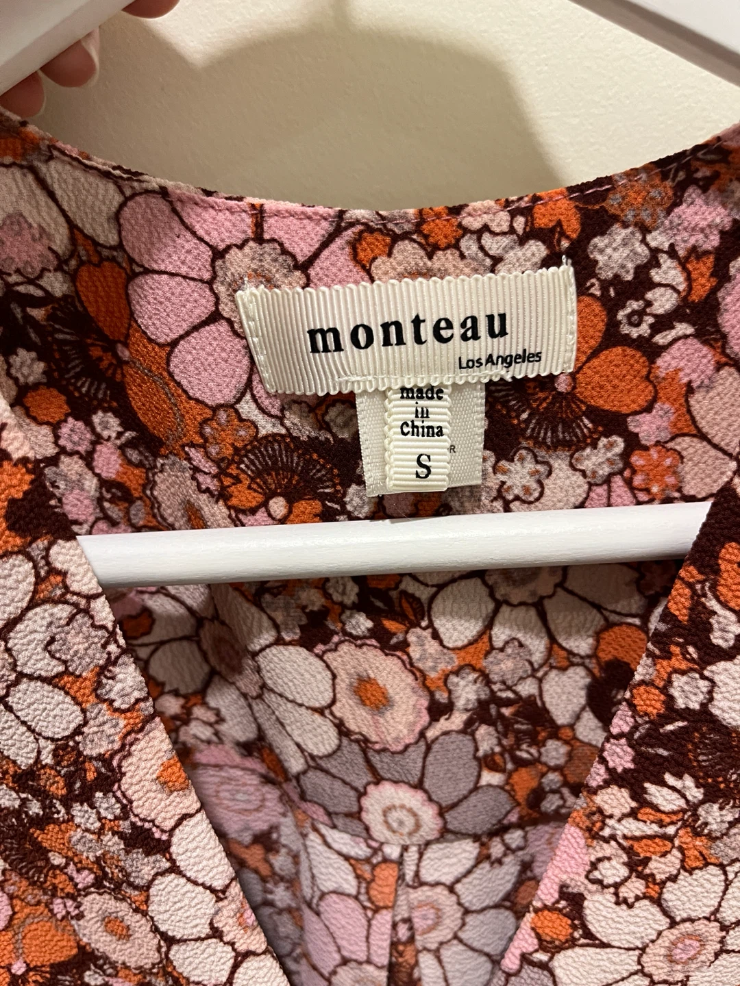 Monteau Floral Print Dress - Size S - photo 3
