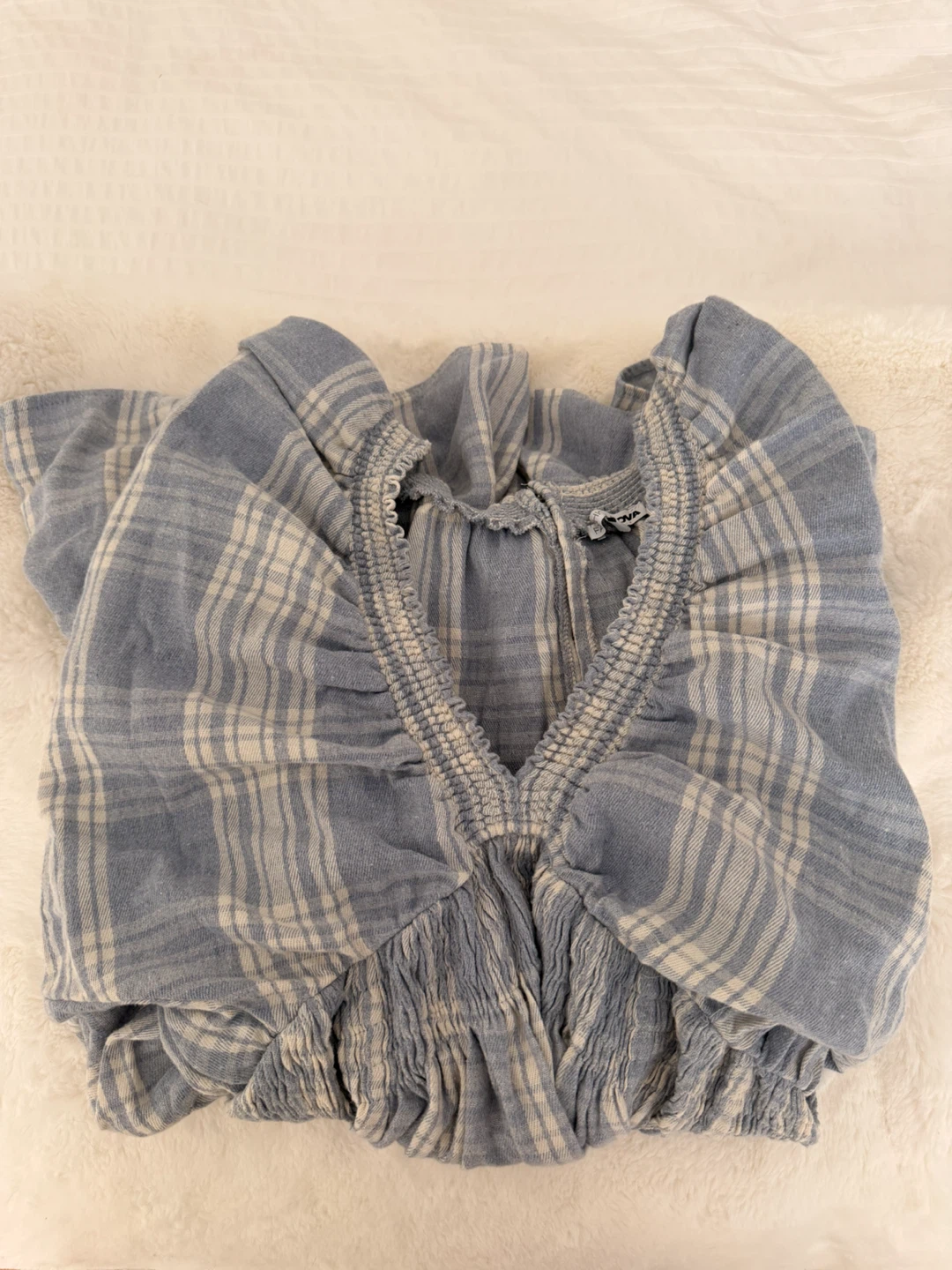 Blue Plaid Mini Dress medium - photo 2