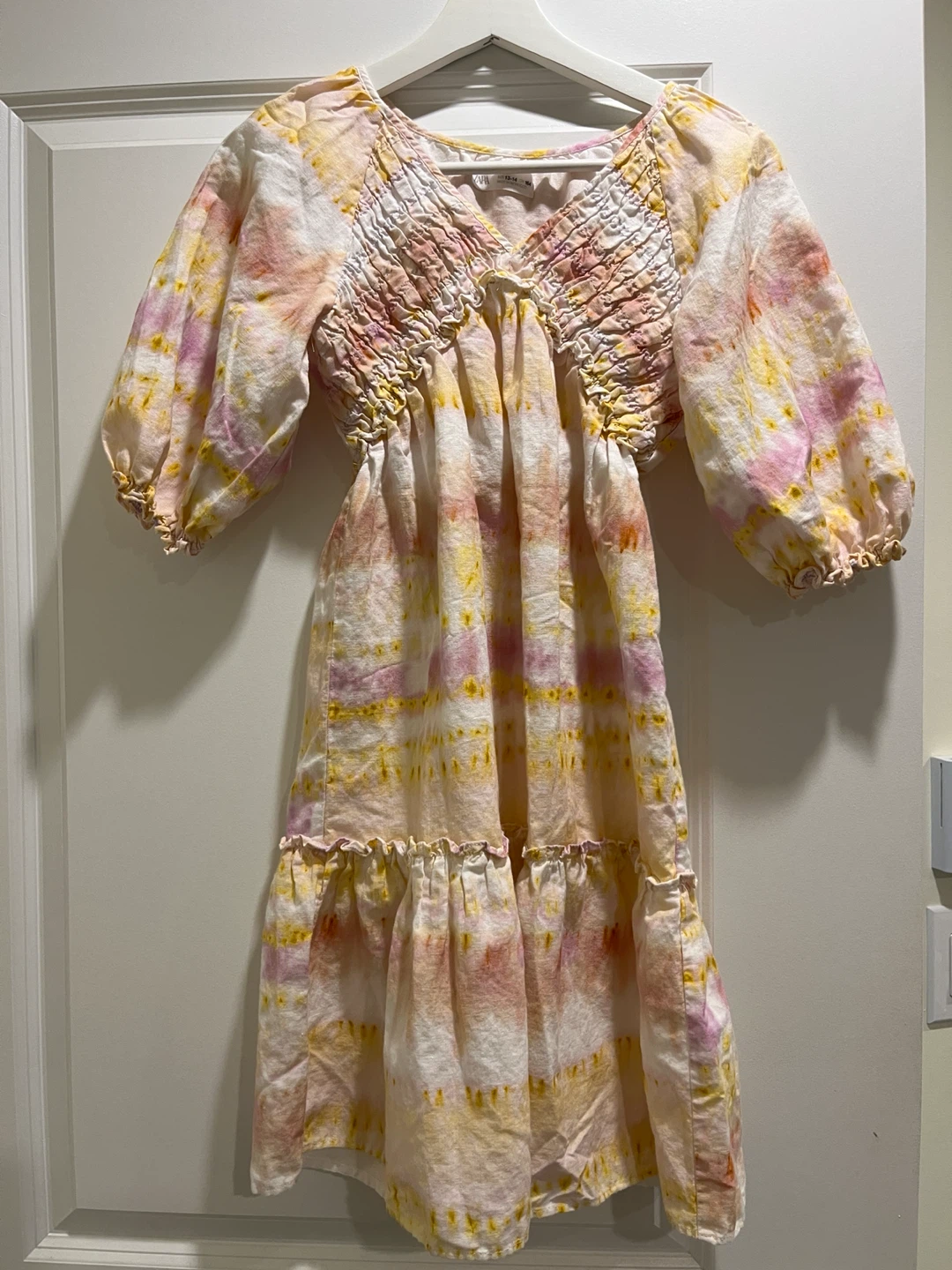 Tie-dye Linen Blend Dress