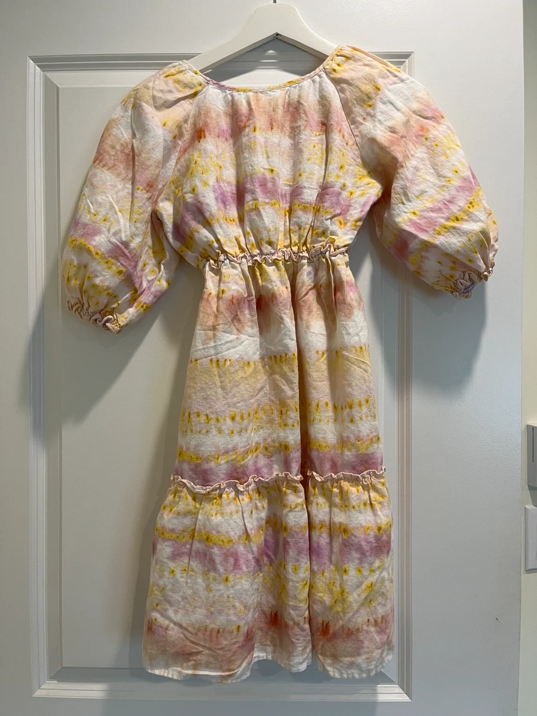 Tie-dye Linen Blend Dress - photo 2