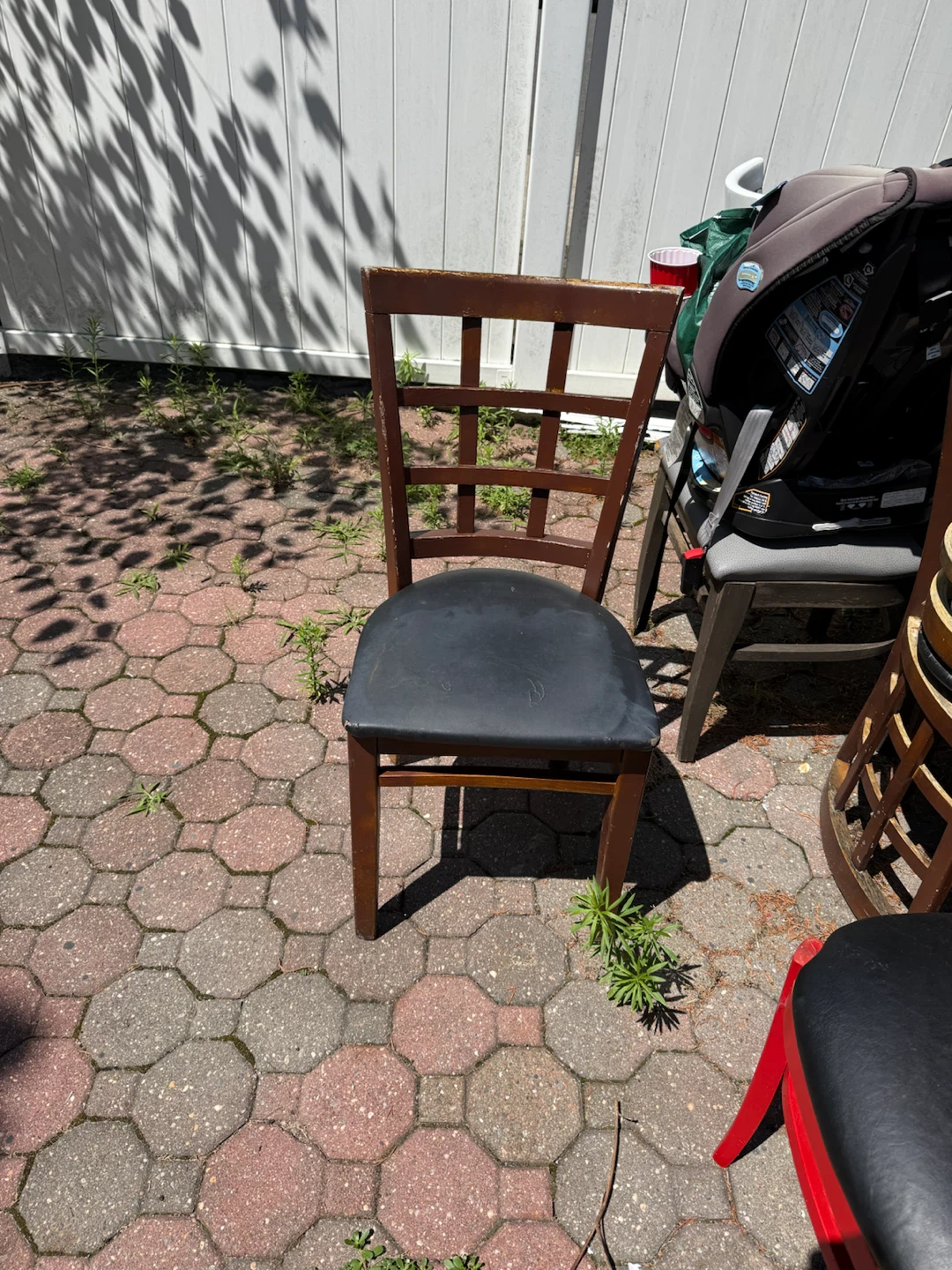 Wooden Dining Chair with Padded Seat