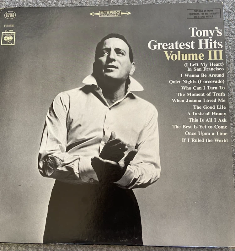 Tony's Greatest Hits Volume III Vinyl Record